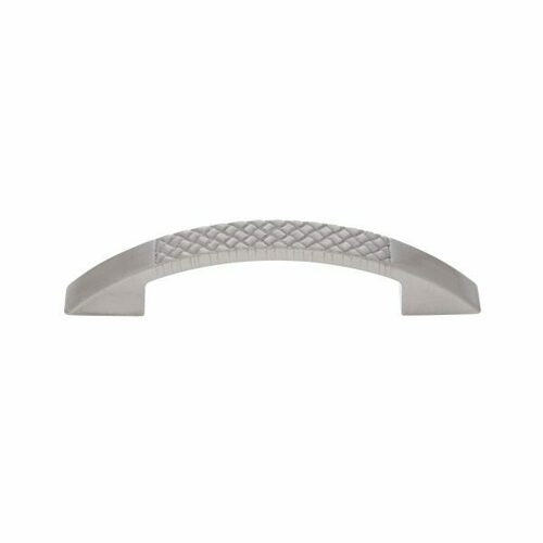 JVJ 68846 Vintage Satin Nickel Crisscross Pull 96mm c/c (5-1/8