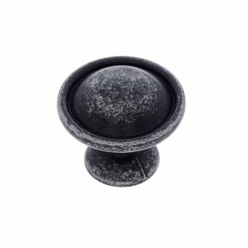 JVJ 69722 Lone Star Iron Finish Knob 1-1/4 - Zamac Composition