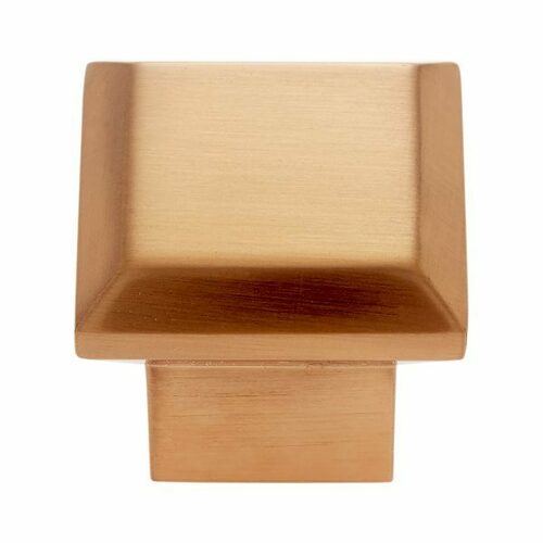 JVJ 70705 Newport Collection Rose Gold 34mm Large Square Knob, Zamac