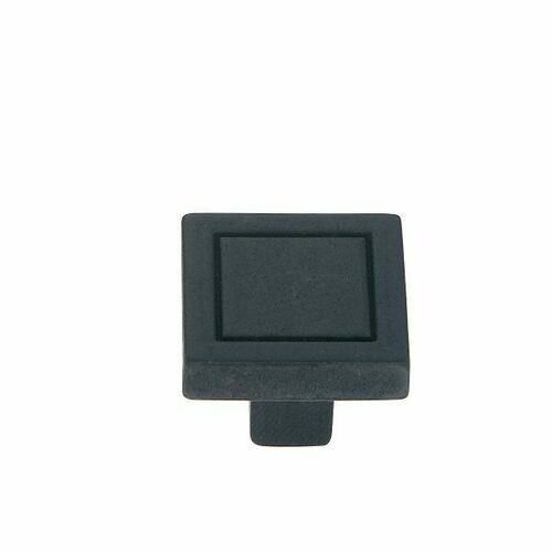 JVJ 76720 Minimalista 24mm Square Knob, Oil Rubbed Bronze Finish, Zamac Composition