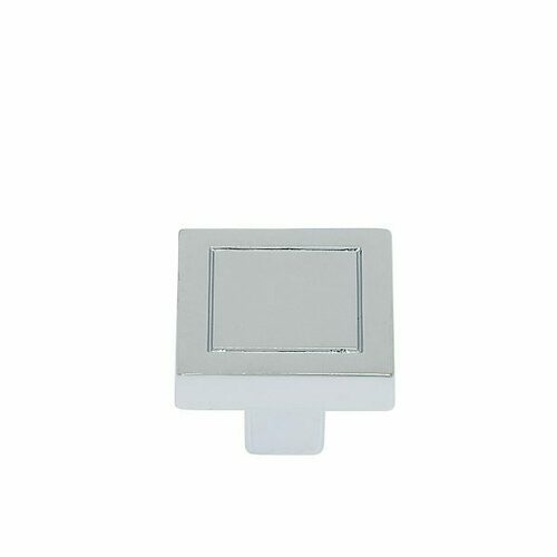 JVJ 76726 Minimalista 24mm Polished Chrome Square Knob, Zamac Composition