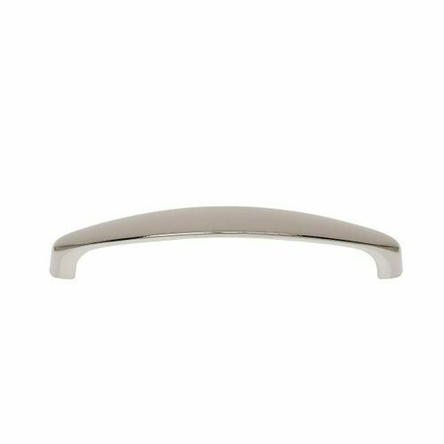 JVJ 77316 Teres Collection Polished Nickel 128mm Slim Bowed Pull, Zamac