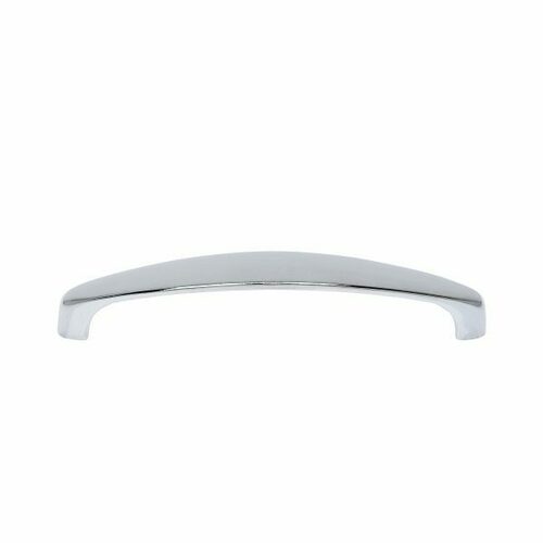 JVJ 77326 Teres Collection Polished Chrome 128mm Slim Bowed Pull, Zamac