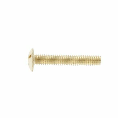 JVJ 78100 Polished Brass 8/32 x 1 Machine Screw (500 Count), Zamac