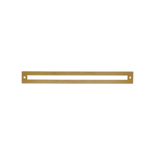 JVJ 79704 Mod Plate Satin Brass 256mm Squared Back Plate, Zamac Composition