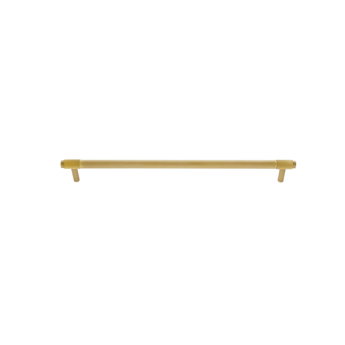 JVJ 80504 Knurled Collection Satin Brass 256mm c/c End Pull, Composition Brass
