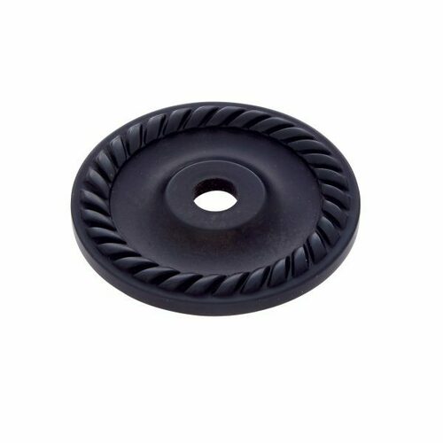 JVJ 86920 Classic Collection Oil Rubbed Bronze 1.5 English Rope Back Plate, Solid Brass