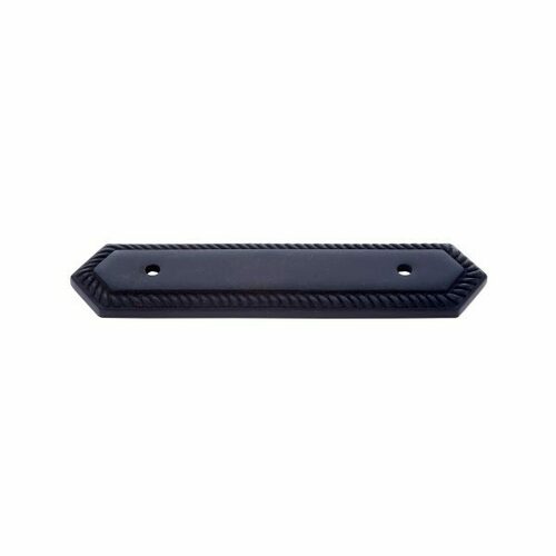 JVJ 87220 Classic Collection Oil Rubbed Bronze 3 Rope Back Plate, Solid Brass