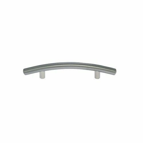 JVJ 87446 Aster Satin Nickel 96mm Round Bowed Contemporary Pull, Steel