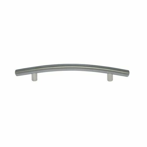 JVJ 87546 Aster Satin Nickel 128mm Round Bowed Contemporary Pull, Steel