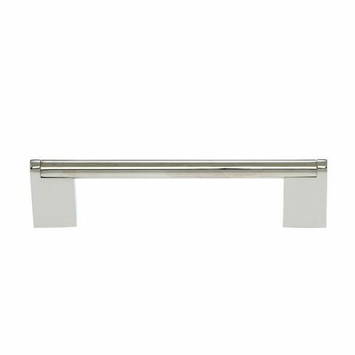 JVJ 88016 Aster Collection Polished Nickel 128mm Rounded Three-Piece Modern Pull
