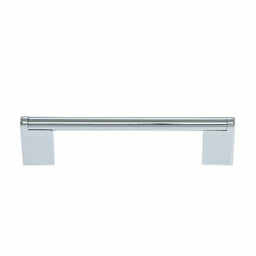 JVJ 88026 Aster Collection Polished Chrome 128mm Rounded Three-Piece Modern Pull