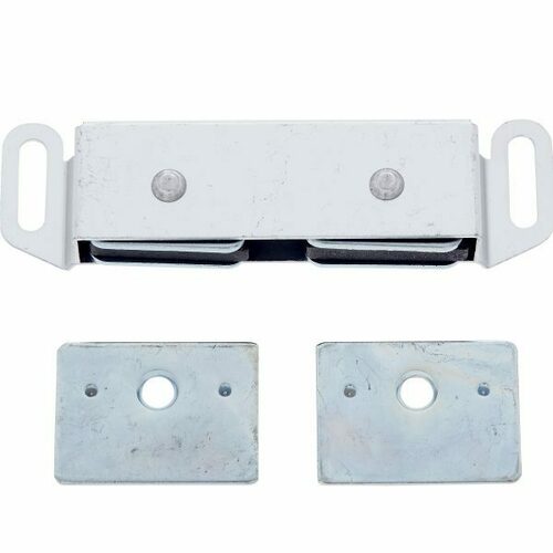 JVJ 91626 Nickel Finish Heavy Duty Magnetic Catch, Alum/Steel Composition