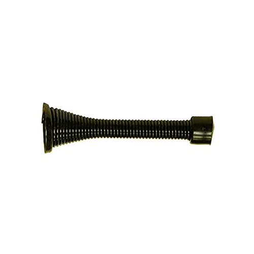 JVJ 93514 Matte Black 3-1/8 Heavy Duty Spring Door Stop - Zamac Composition