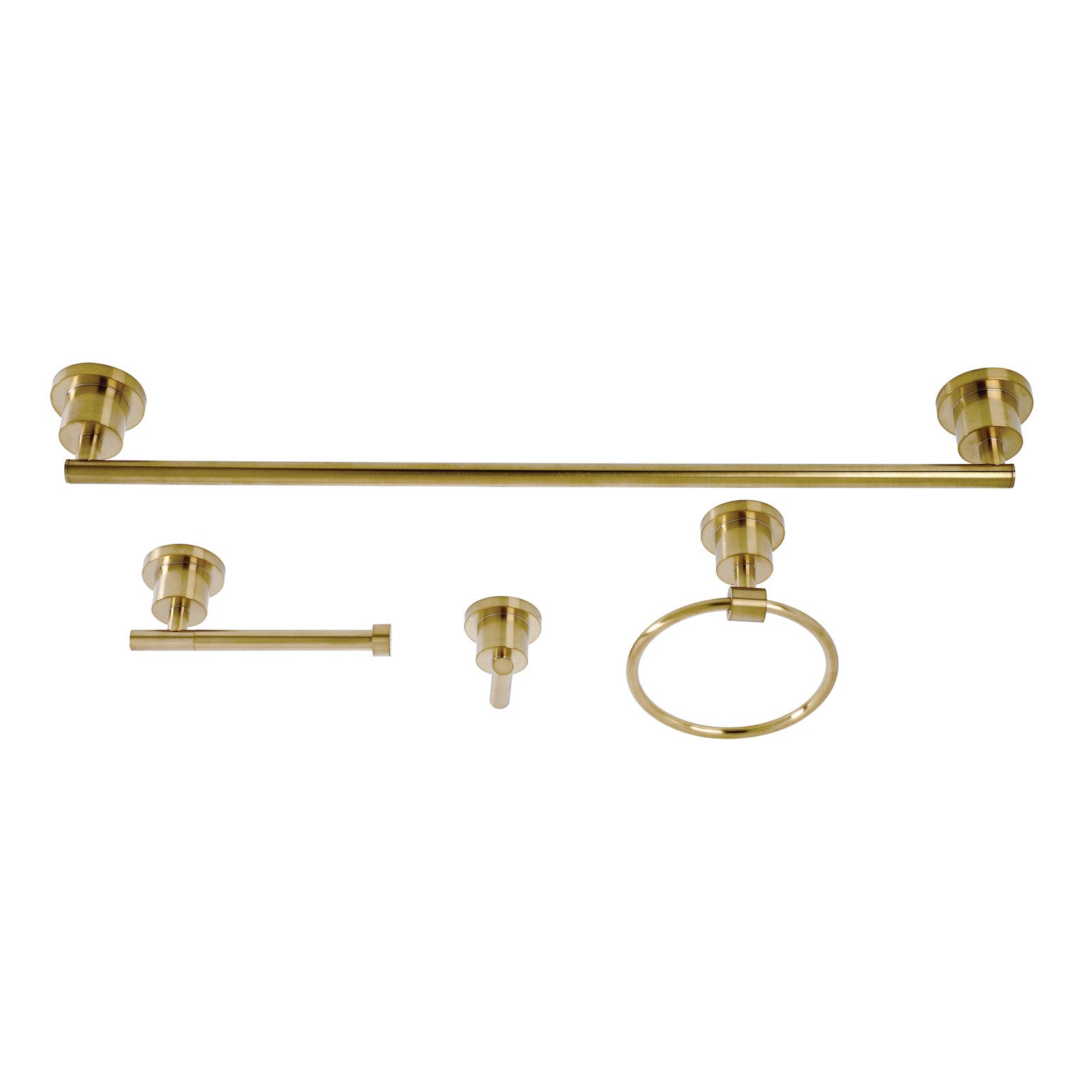 Concord BAK8211478BB 4-Piece 24-Inch Towel Bar Bathroom Accessory Set, Brushed Brass - Thumbnail 5