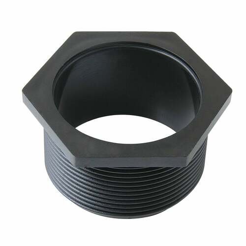 Kingston Brass ADBSF20 Watercourse 2-Inch Black ABS Shower Drain Threaded Adaptor