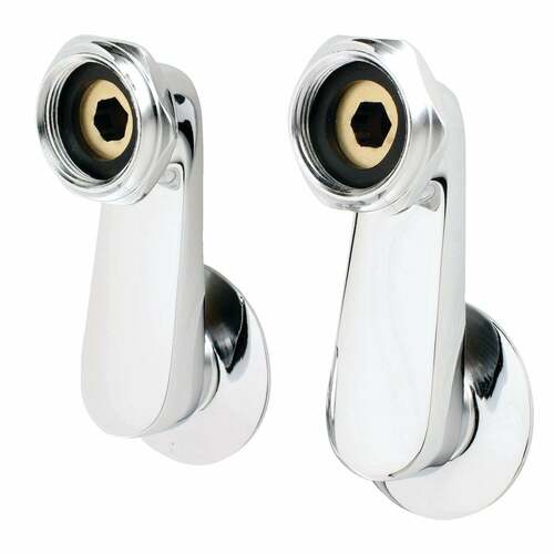 Kingston Brass AE3SE1 Aqua Vintage Polished Chrome Swivel Elbows for Tub Faucet