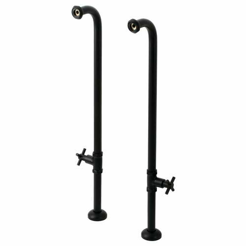 Kingston Brass AE810S0DX Concord Matte Black Freestanding Tub Supply Line