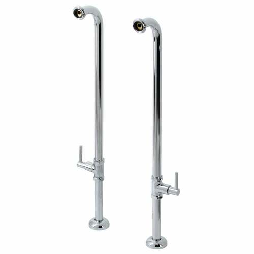 Kingston Brass AE810S1DL Concord Polished Chrome Freestanding Tub Supply Line