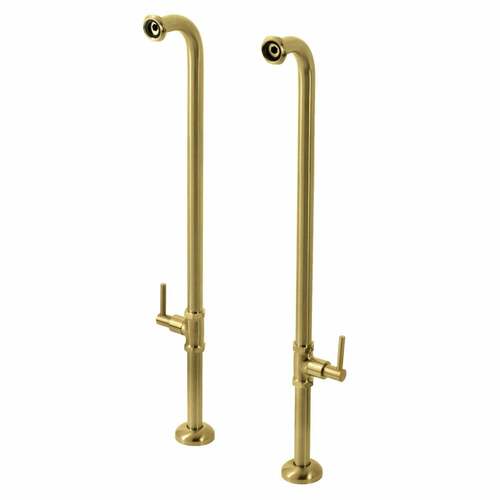Kingston Brass AE810S7DL Concord Brushed Brass Freestanding Tub Supply Line