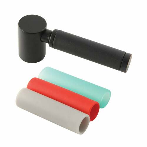 Kingston Brass AEDKL0 Kaiser Matte Black Brass Lever Handle with Neoprene Sleeve