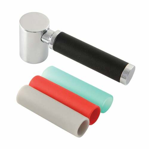 Kingston Brass AEDKL1 Kaiser Polished Chrome Brass Lever Handle with Neoprene Sleeve