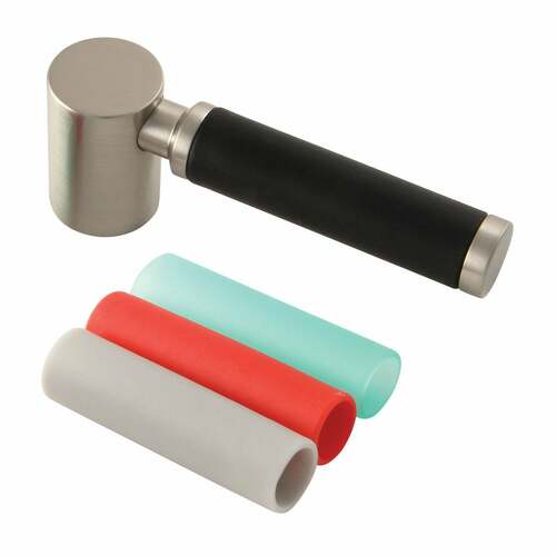 Kingston Brass AEDKL8 Kaiser Brushed Nickel Brass Lever Handle with Neoprene Sleeve