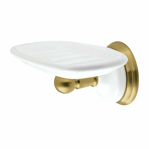 Kingston Brass BA1115BB Victorian Wall-Mount Soap Dish Holder in Brushed Brass