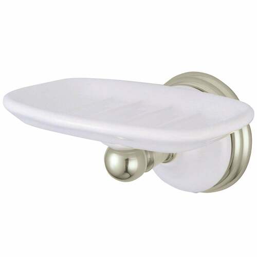 Kingston Brass BA1115SN Victorian Wall-Mount Soap Dish in Brushed Nickel