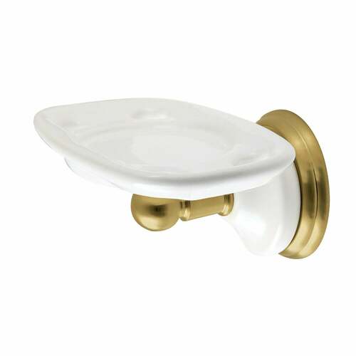 Kingston Brass BA1116BB Victorian Brushed Brass Toothbrush and Tumbler Holder