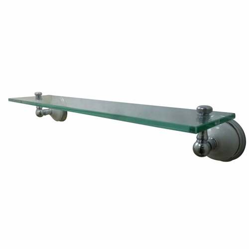 Kingston Brass BA1119C Victorian Glass Shelf with Polished Chrome Finish