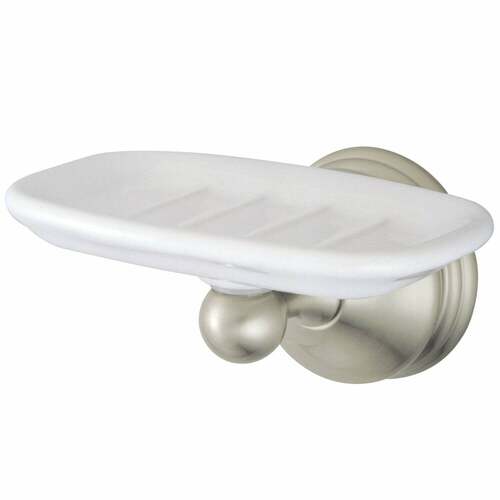 Kingston Brass BA1165SN Vintage Wall-Mount Soap Dish in Brushed Nickel