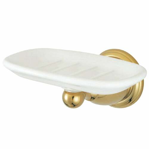 Kingston Brass BA1755PB Heritage Wall-Mount Soap Dish Holder in Polished Brass