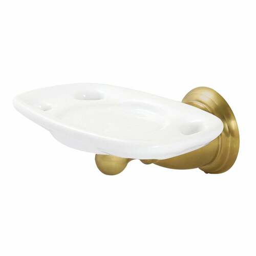 Kingston Brass BA1756BB Heritage Brushed Brass Toothbrush and Tumbler Holder