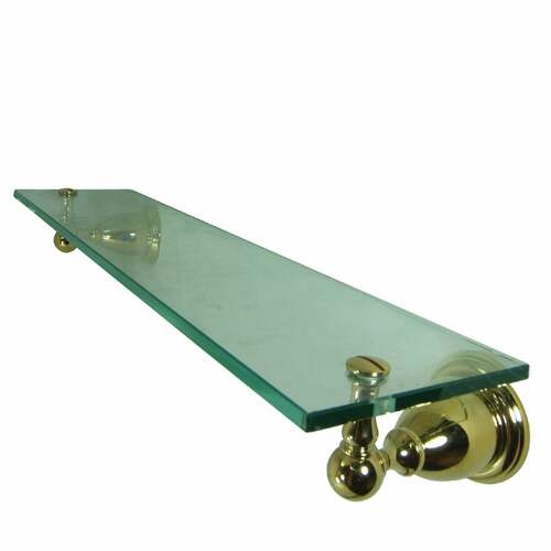 Kingston Brass BA1759PB Heritage Glass Shelf - Polished Brass