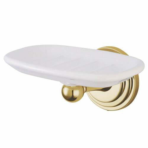 Kingston Brass BA2715PB Milano Wall-Mount Soap Dish in Polished Brass