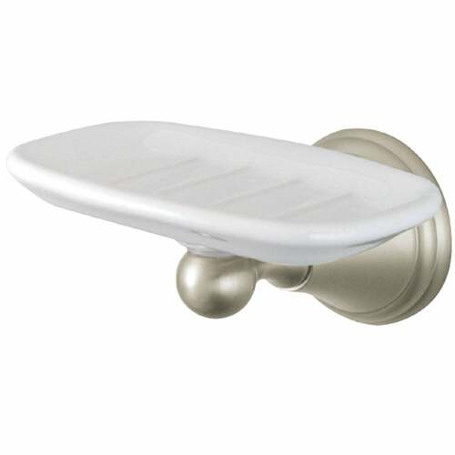 Kingston Brass BA2975SN Governor Brushed Nickel Wall-Mount Soap Dish