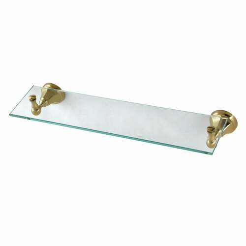 Kingston Brass BA4819BB Metropolitan Glass Shelf in Brushed Brass