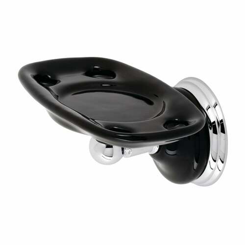 Kingston Brass BA9116C Water Onyx Polished Chrome Toothbrush and Tumbler Holder