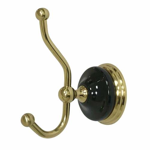 Kingston Brass BA9117PB Water Onyx Polished Brass Robe Hook