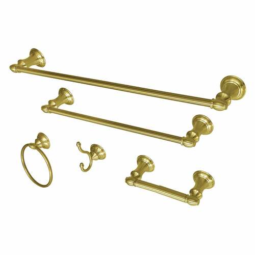 Kingston Brass BAHK2612478BB Provence 5-Piece Towel Bar Set, 18