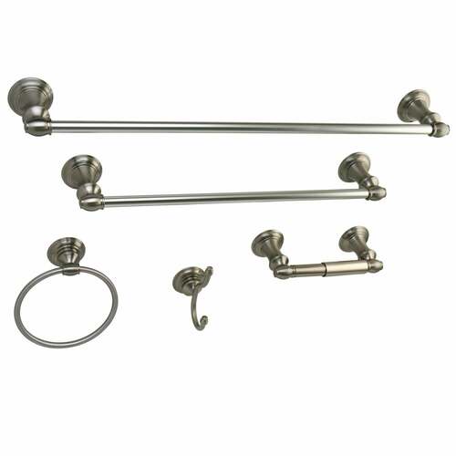 Kingston Brass BAHK2612478SN Provence 5-Piece Towel Bar Set, 18