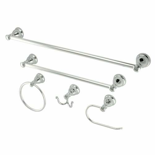 Kingston Brass BAHK5012478C Mesa Verde 5-Piece Towel Bar Set, 18