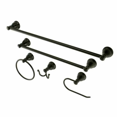Kingston Brass BAHK5012478ORB Mesa Verde 5-Piece Towel Bar Set, 18