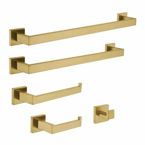 Kingston Brass BAHK6012478BB Markus 5-Piece Towel Bar Set, 18