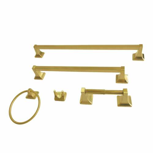 Kingston Brass BAHK602124787 Milton 5-Piece Towel Bar Set, 18