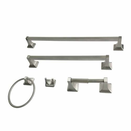 Kingston Brass BAHK602124788 Milton 5-Piece Towel Bar Set, 18