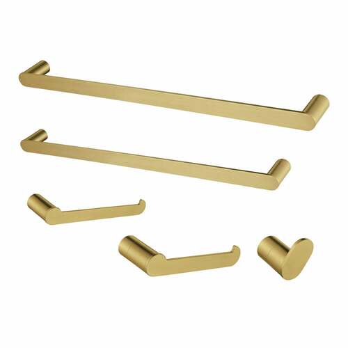 Kingston Brass BAHK6112478BB Dessau 5-Piece Towel Bar Set, 18