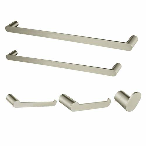 Kingston Brass BAHK6112478SN Dessau 5-Piece Towel Bar Set, 18