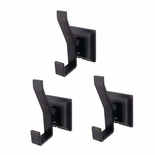 Kingston Brass BAHK6127ORB Monarch 3-Piece Oil Rubbed Bronze Bathroom Robe and Towel Hooks